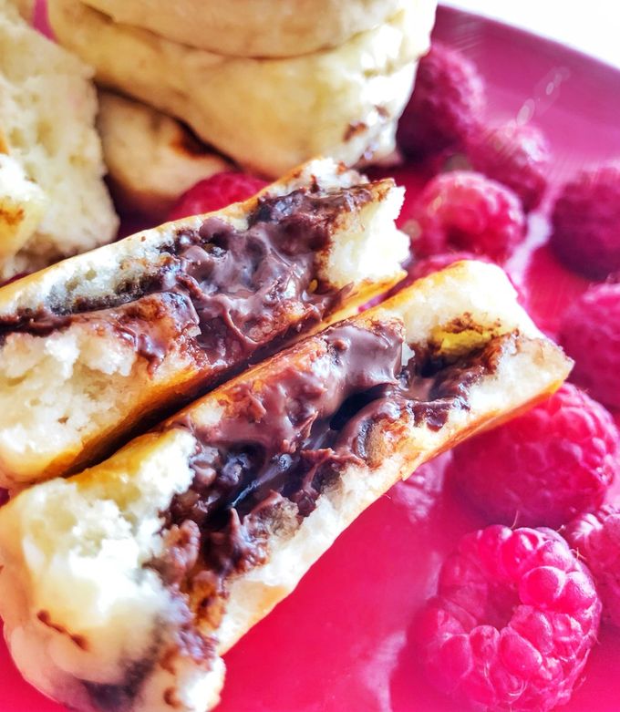 Snídaně : lívance s Nutellou